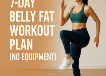 🔥7-Day Belly Fat Workout Plan (No Equipment)