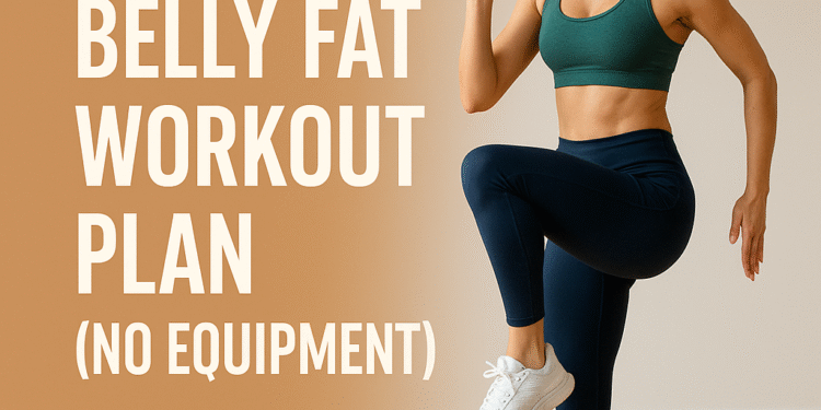 🔥7-Day Belly Fat Workout Plan (No Equipment)
