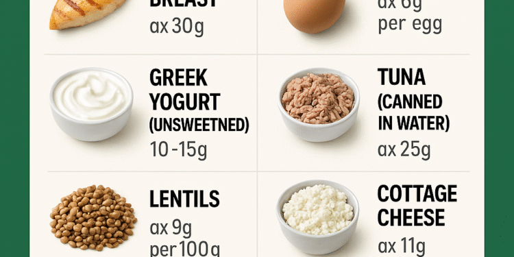 Top 10 Protein-Rich Foods for Fat Loss and Muscle Gain